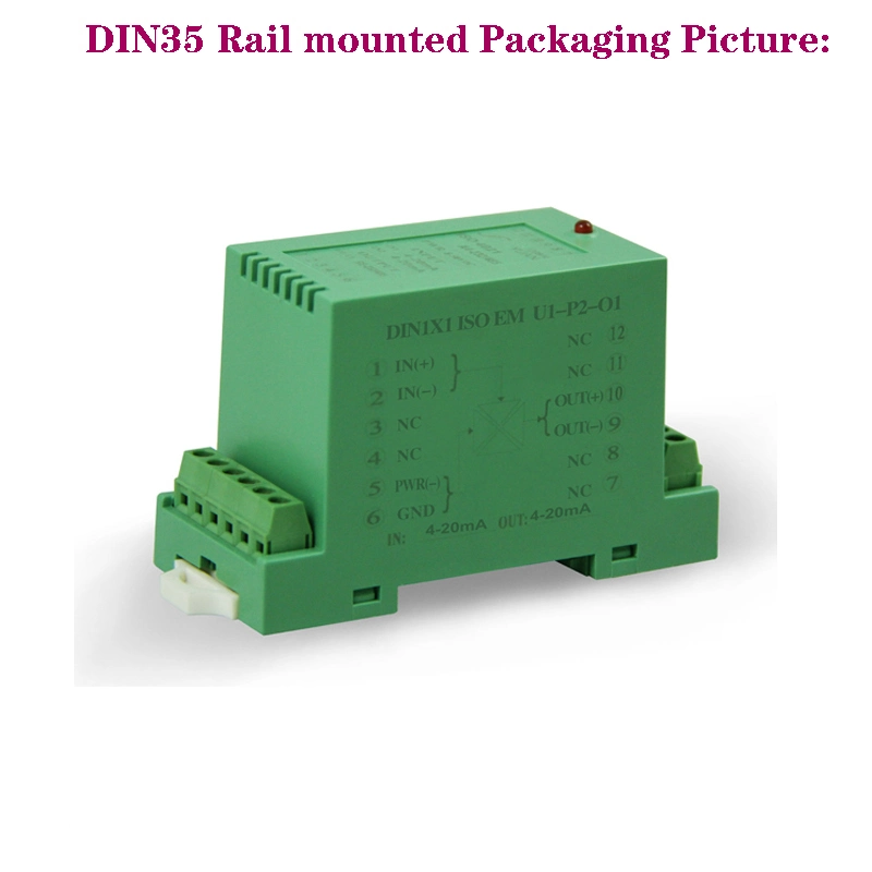 DIN Rail Mounted 1-Input 1-Output, 1-Input 2-Output, 1-Input 3-Output Current Voltage Signal Galvanic Isolators